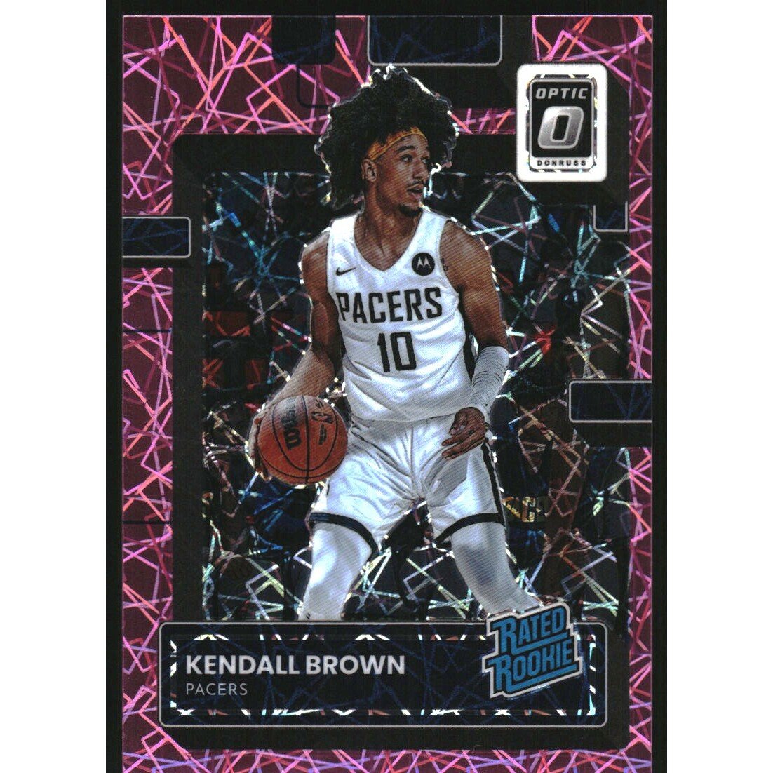 2022-23 Donruss Optic Pink Velocity #217 Kendall Brown RR. rookie card picture
