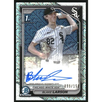 2024 Bowman Chrome Draft Autographs HTA Choice Refractors #CPABL Blake Larson
