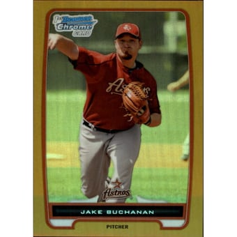 2012 Bowman Chrome Prospects Gold Refractors #BCP215 Jake Buchanan