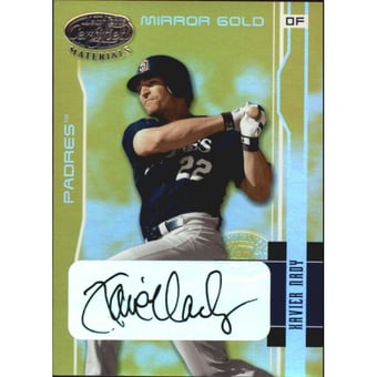 2003 Leaf Certified Materials Mirror Gold Autographs #158 Xavier Nady/25