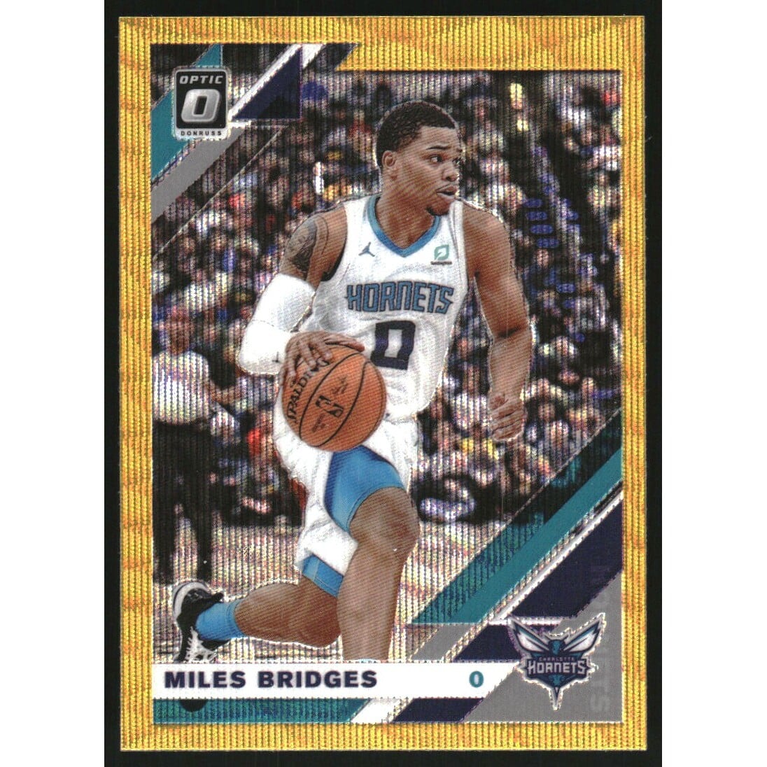 2019-20 Donruss Optic Gold Wave #34 Miles Bridges. rookie card picture