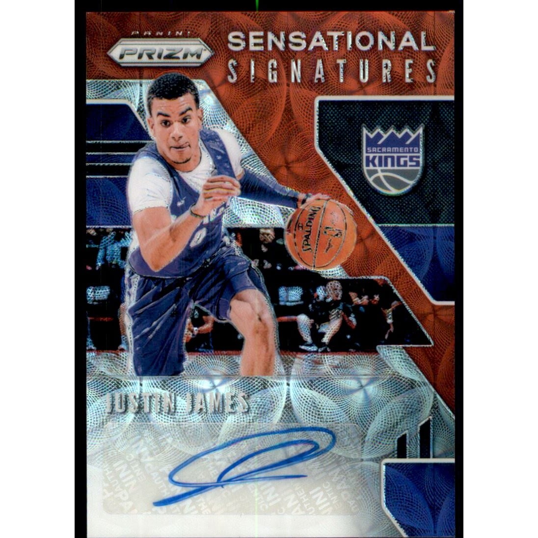 2019-20 Panini Prizm Sensational Signatures Prizms Choice #64 Justin James. rookie card picture