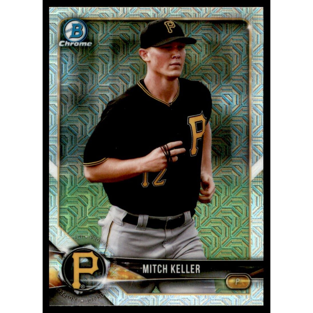 2018 Bowman Chrome Mega Box Prospects Image Variaton Refractors #BCP38 Mitch Keller. rookie card picture