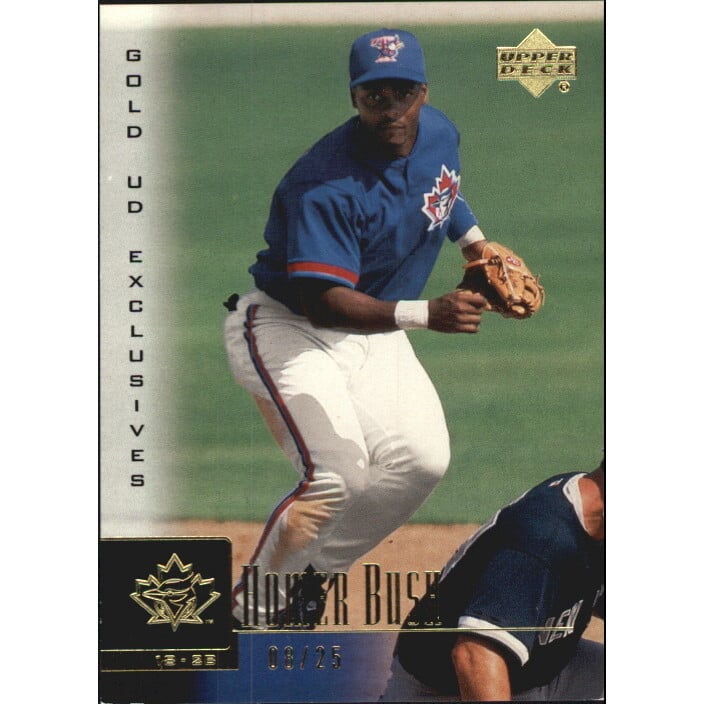 2001 Upper Deck Exclusives Gold #66 Homer Bush. rookie card picture