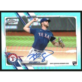 2021 Topps Chrome Rookie Autographs Aqua Refractors #RAKC Kyle Cody