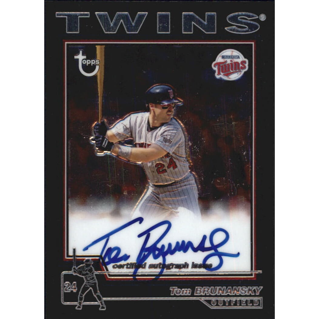 2004 Topps Retired Signature Autographs #TB Tom Brunansky G. rookie card picture