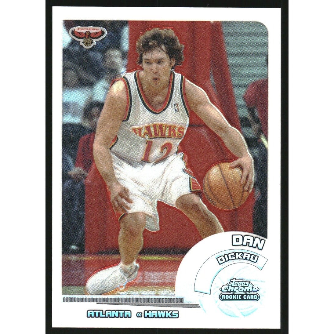 2002-03 Topps Chrome Refractors White Border #131 Dan Dickau. rookie card picture