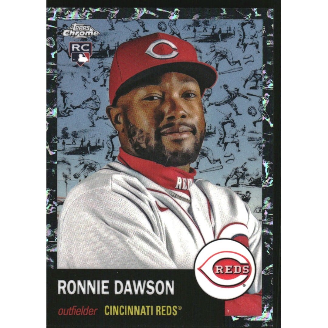 2022 Topps Chrome Platinum Anniversary Platinum Toile Cream Black Refractors #399 Ronnie Dawson. rookie card picture