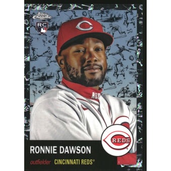 2022 Topps Chrome Platinum Anniversary Platinum Toile Cream Black Refractors #399 Ronnie Dawson