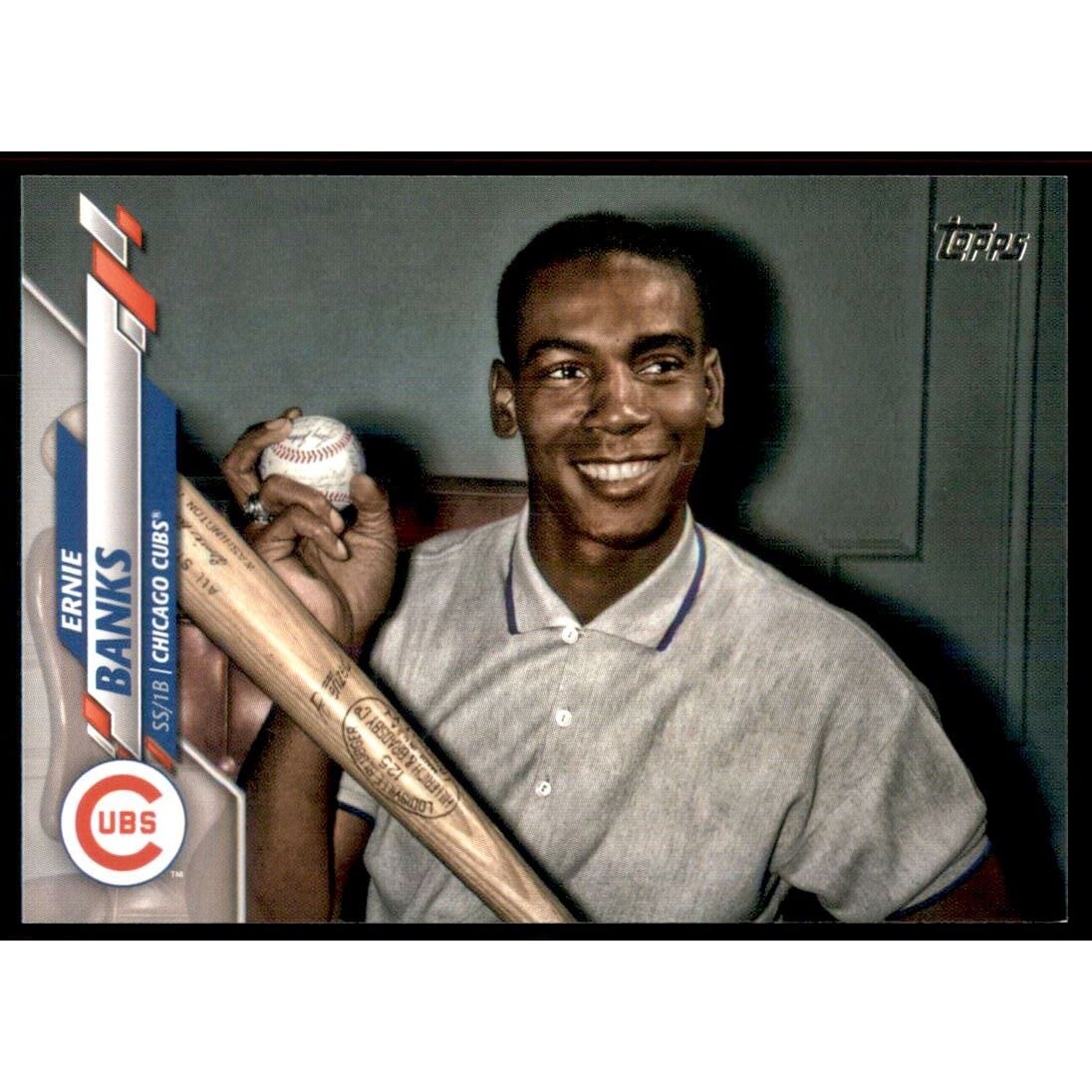 2020 Topps Base Set Photo Variations #253 Ernie Banks. rookie card picture