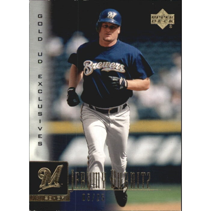 2001 Upper Deck Exclusives Gold #161 Jeromy Burnitz. rookie card picture