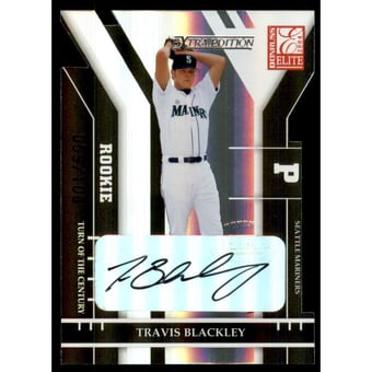 2004 Donruss Elite Extra Edition Signature Turn of the Century #276 Travis Blackley ROO/100