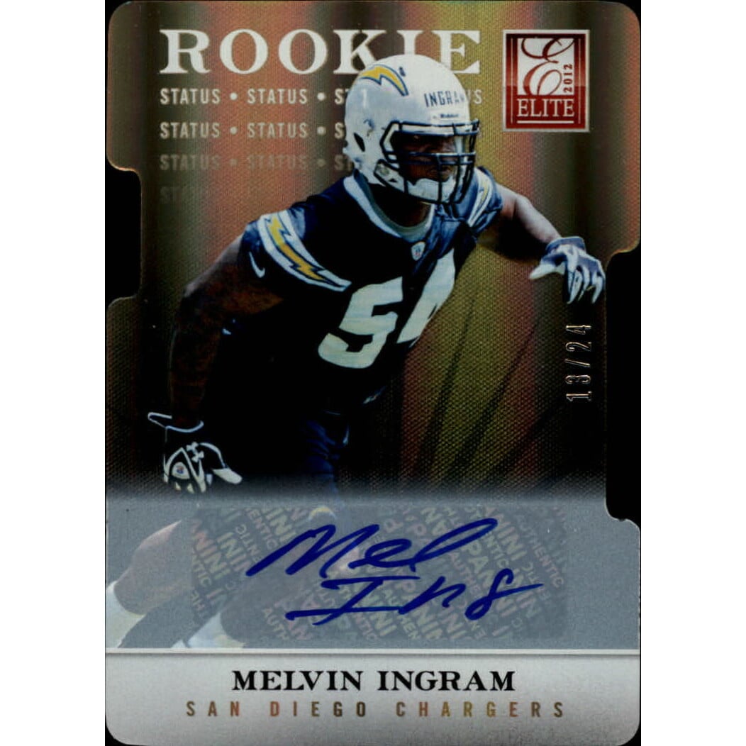 2012 Elite Status Autographs #109 Melvin Ingram/24