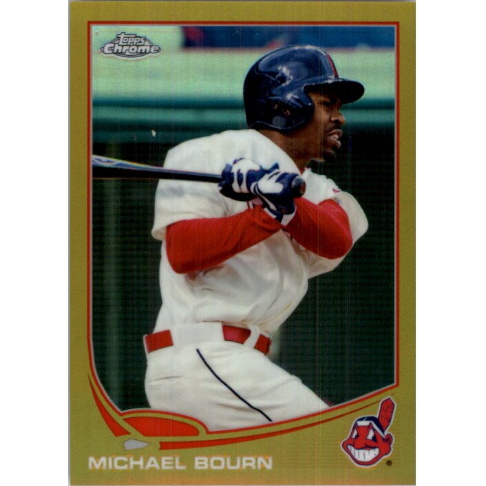 2013 Topps Chrome Gold Refractors #74 Michael Bourn. rookie card picture