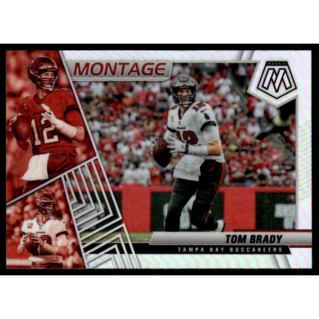 2022 Panini Mosaic Montage Silver #16 Tom Brady. rookie card picture