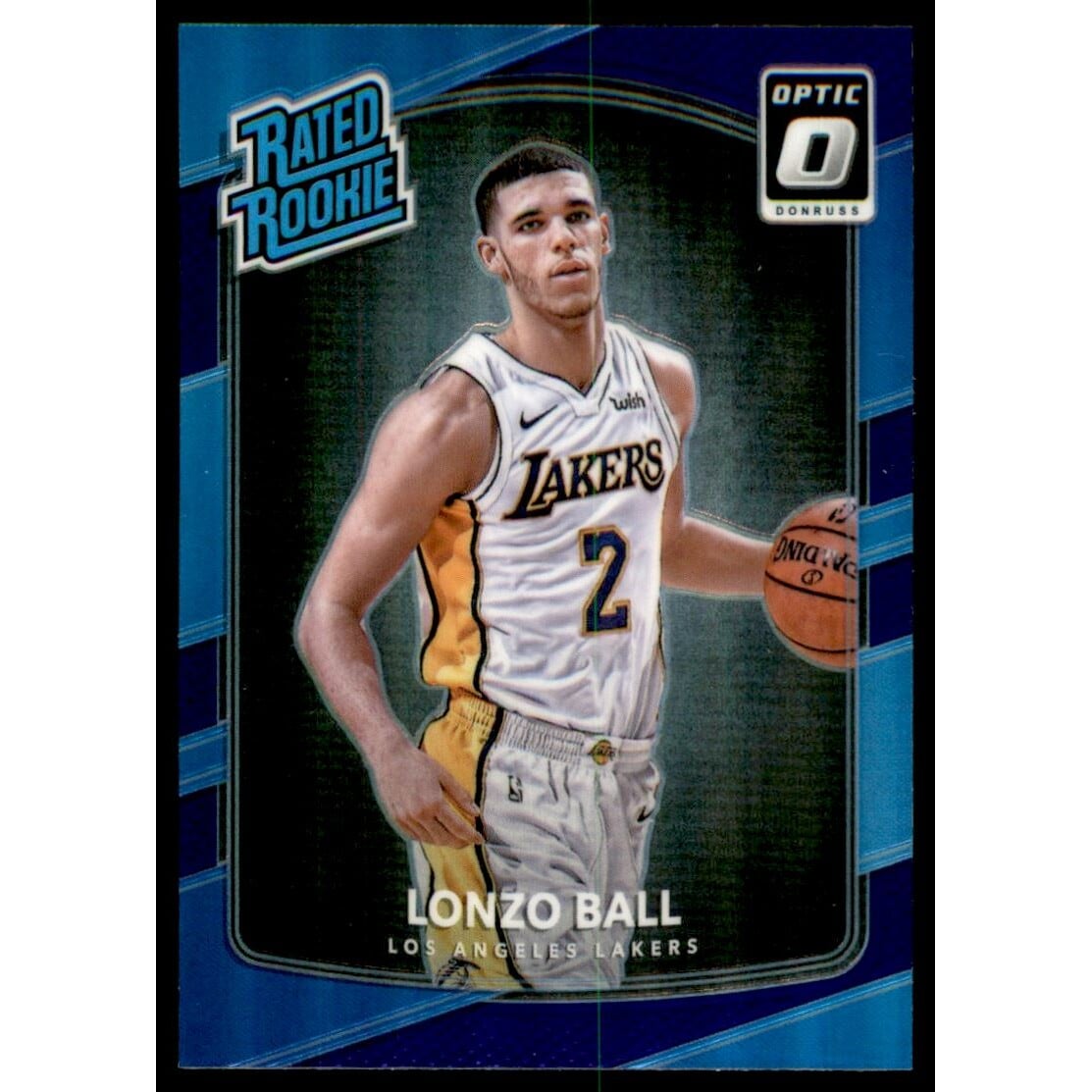 2017-18 Donruss Optic Purple #199 Lonzo Ball RR. rookie card picture