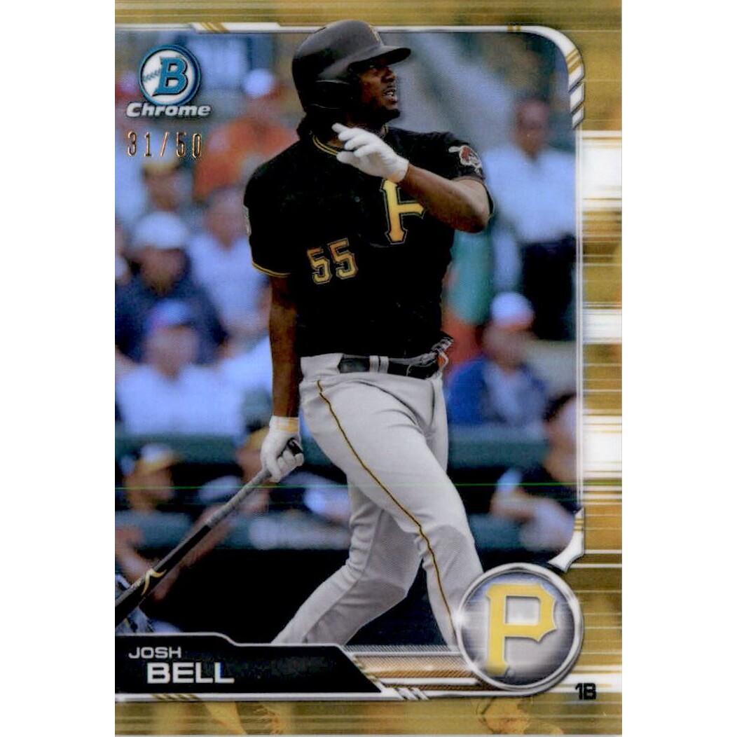 2019 Bowman Chrome Gold Refractors #51 Josh Bell 2019 Bowman Chrome Gold Refractors #51 Josh Bell