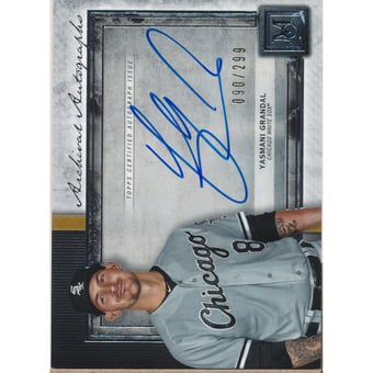 2020 Topps Museum Collection Archival Autographs #AAYG Yasmani Grandal