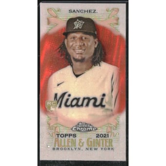 2021 Topps Allen and Ginter Chrome Mini Orange Refractors #140 Sixto Sanchez