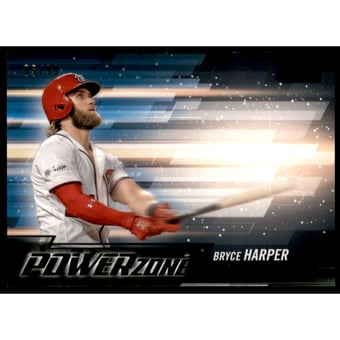 2018 Stadium Club Power Zone Black #PZBH Bryce Harper
