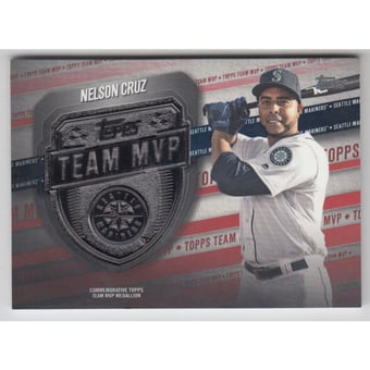 2018 Topps Team MVP Medallions Red #MVPNC Nelson Cruz