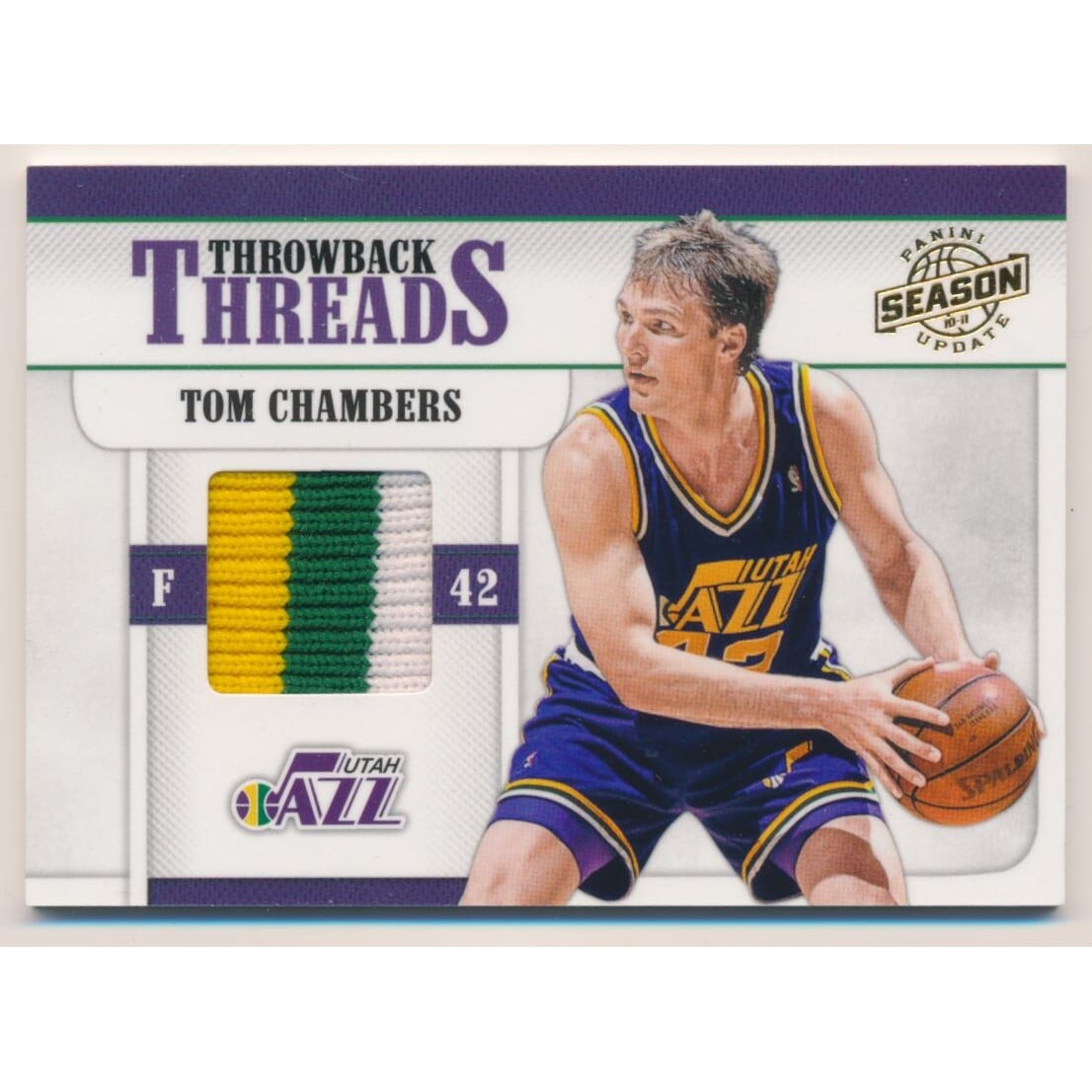 2010-11 Panini Season Update Throwback Threads Prime #20 Tom Chambers/49. rookie card picture