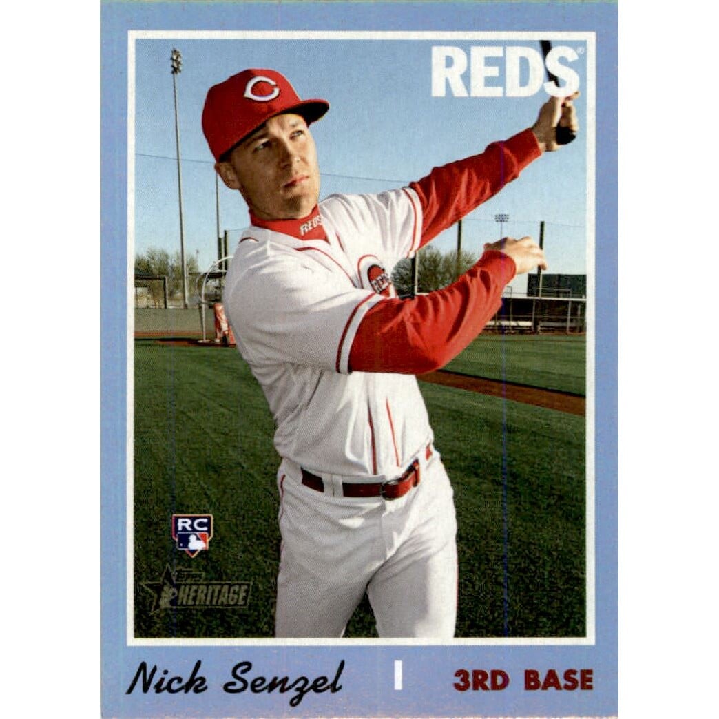2019 Topps Heritage Silver Metal #507 Nick Senzel. rookie card picture