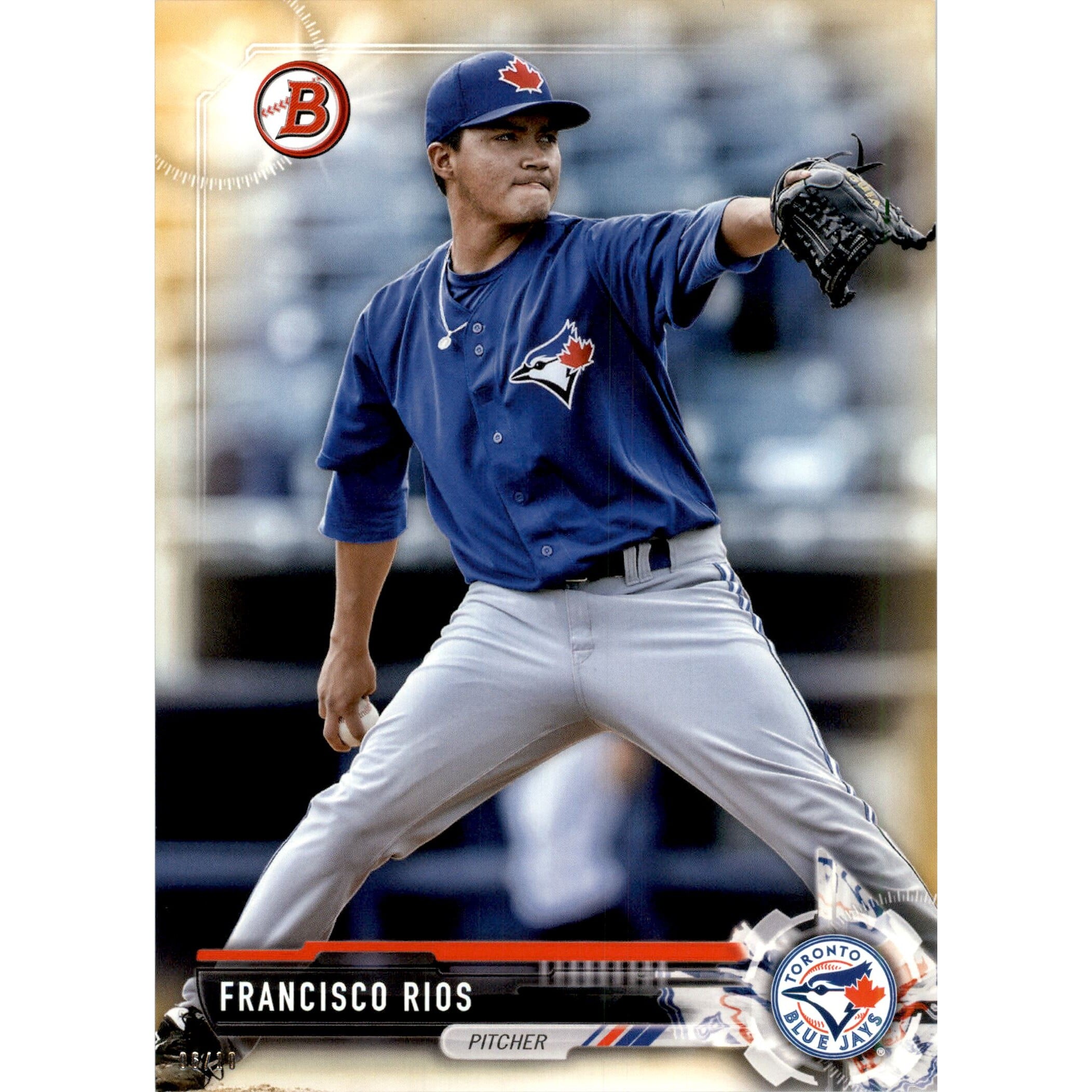 2017 Bowman Draft 5x7 Gold #BD96 Francisco Rios. rookie card picture