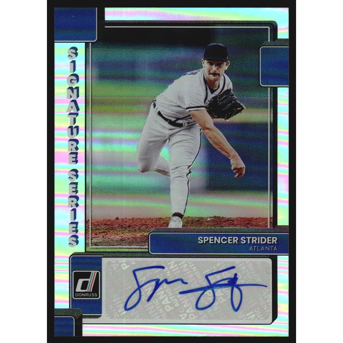 2022 Donruss Signature Series #28 Spencer Strider. rookie card picture