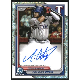 2024 Bowman Chrome Mega Box Autographs #BMAAO Abimelec Ortiz