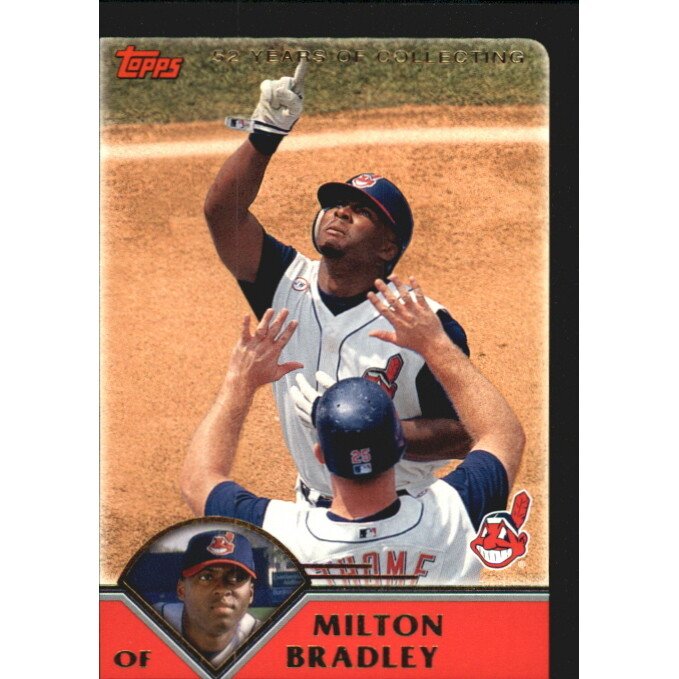 2003 Topps Black #415 Milton Bradley. rookie card picture