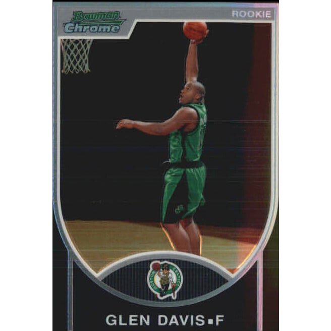 2007-08 Bowman Chrome Refractors Black #134 Glen Davis. rookie card picture