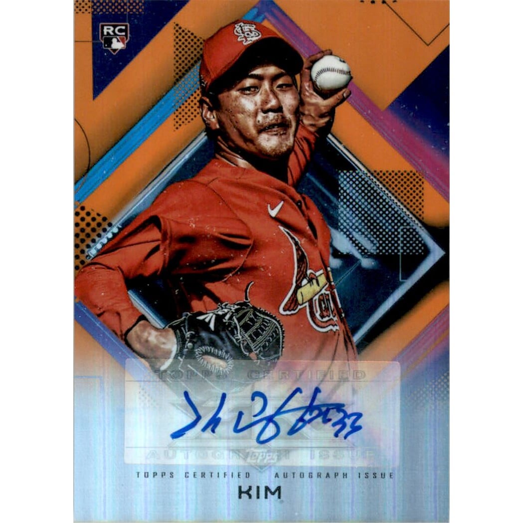 2020 Topps Fire Autographs Orange #FAKK Kwang-Hyun Kim. rookie card picture