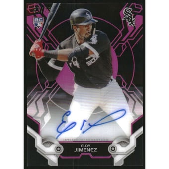2019 Topps High Tek Autographs Pink #HTAEJ Eloy Jimenez