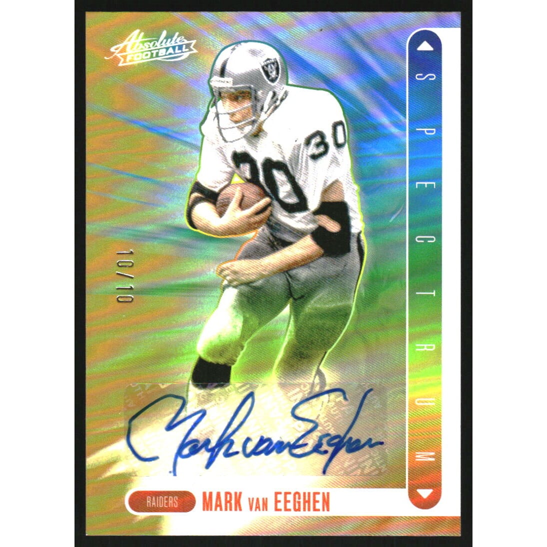 2024 Absolute Spectrum Signatures Gold #7 Mark van Eeghen