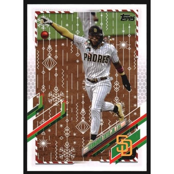 2021 Topps Walmart Holiday Rare Photo Variations #HW1 Fernando Tatis Jr./hand ornament