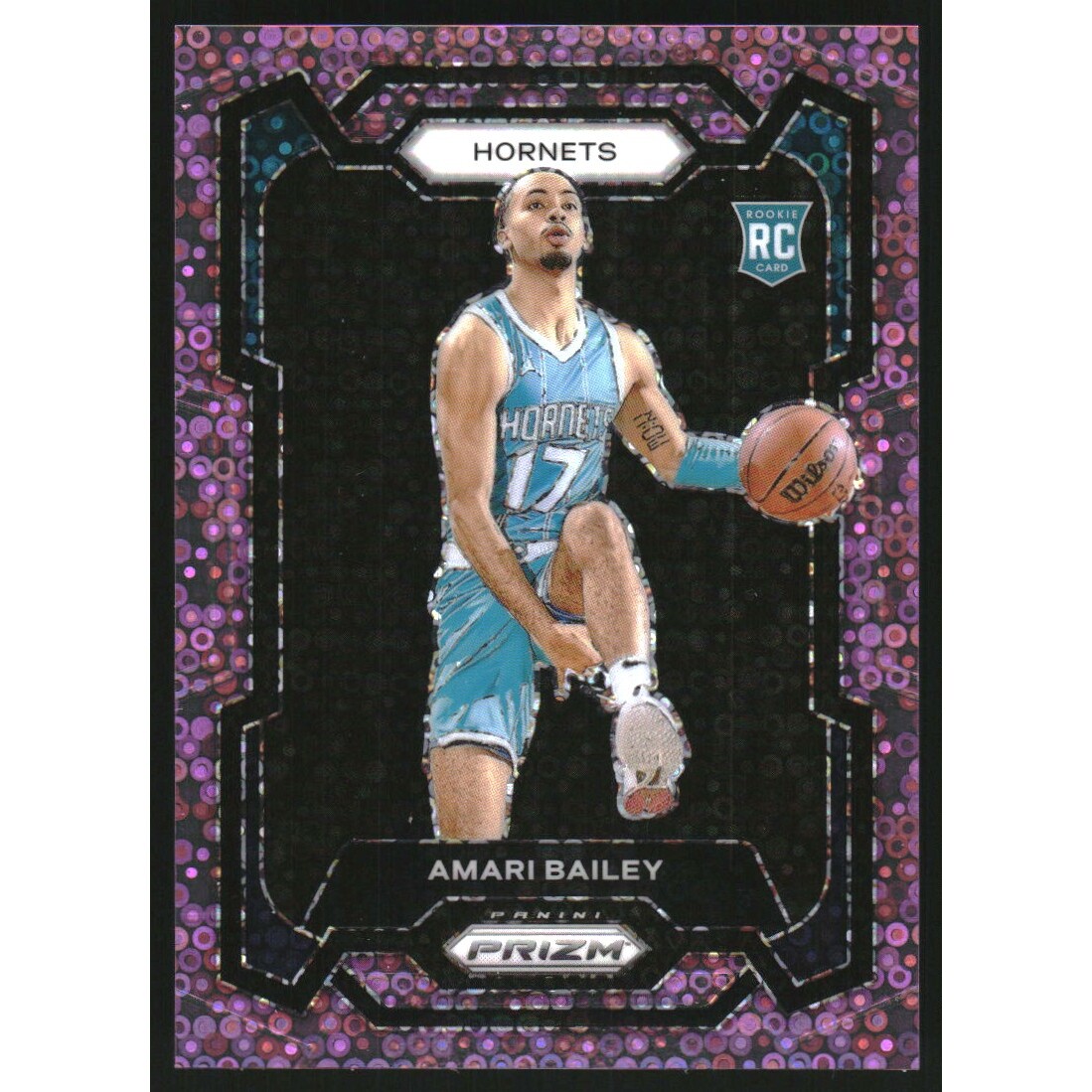 2023-24 Panini Prizm Prizms Fast Break Pink #162 Amari Bailey