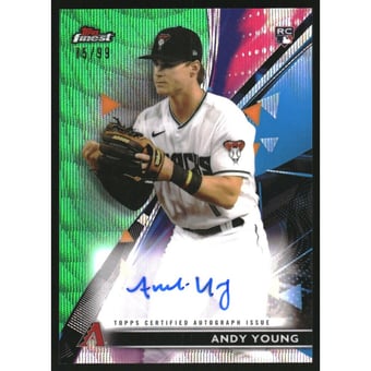 2021 Finest Autographs Green Wave Refractors #FAAY Andy Young