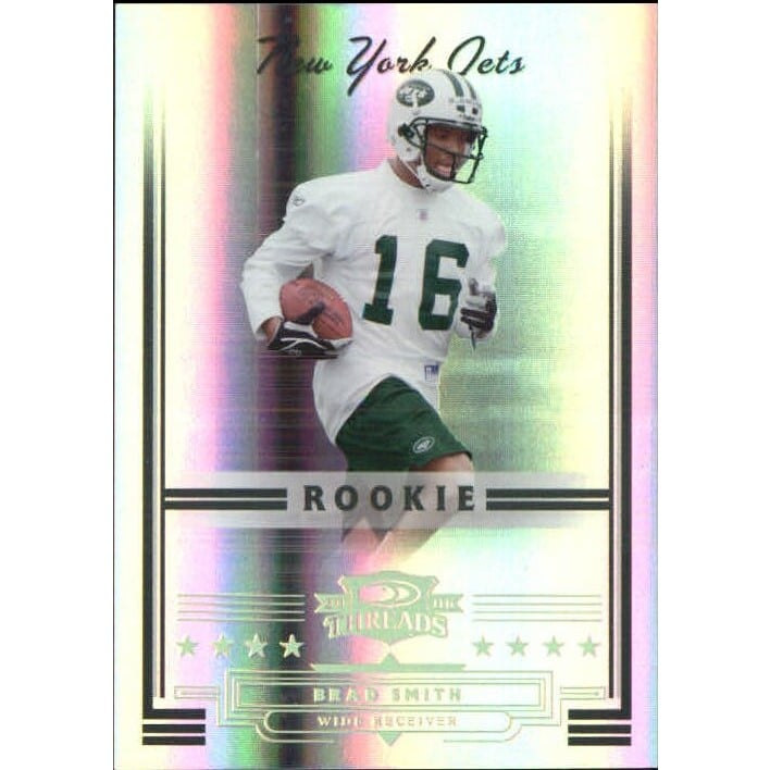2006 Donruss Threads Gold Holofoil #173 Brad Smith. rookie card picture