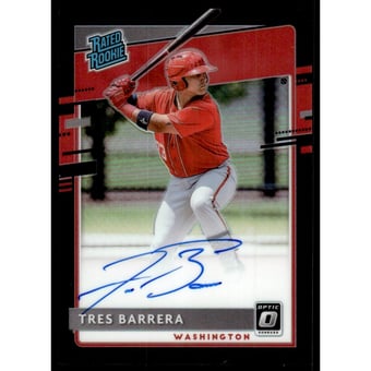 2020 Donruss Optic Rated Rookies Signatures Black #56 Tres Barrera/50