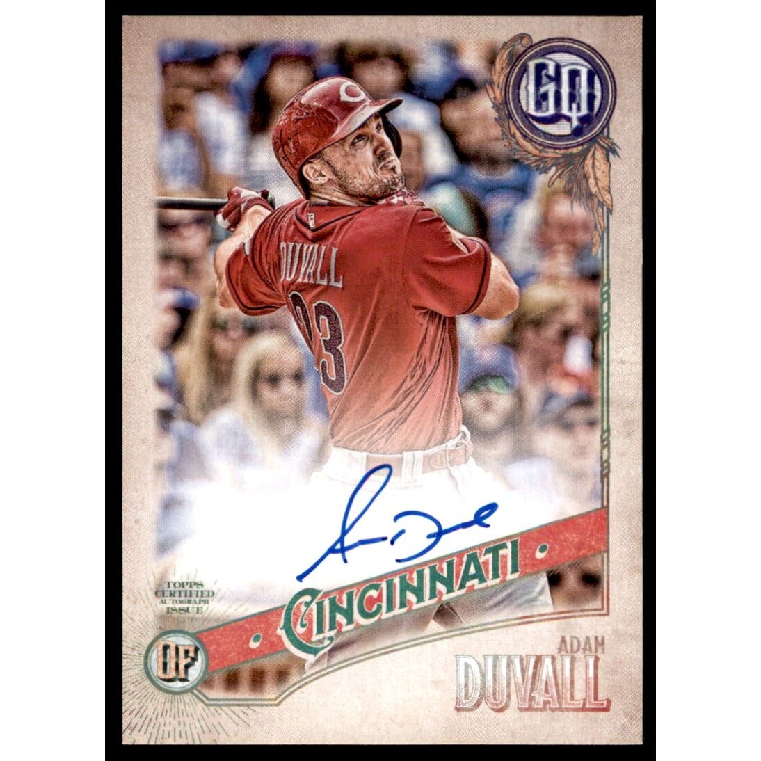 2018 Topps Gypsy Queen Autographs #GQAAD Adam Duvall. rookie card picture