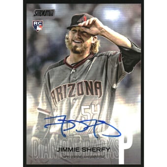2018 Stadium Club Autographs Black Foil #SCAJS Jimmie Sherfy