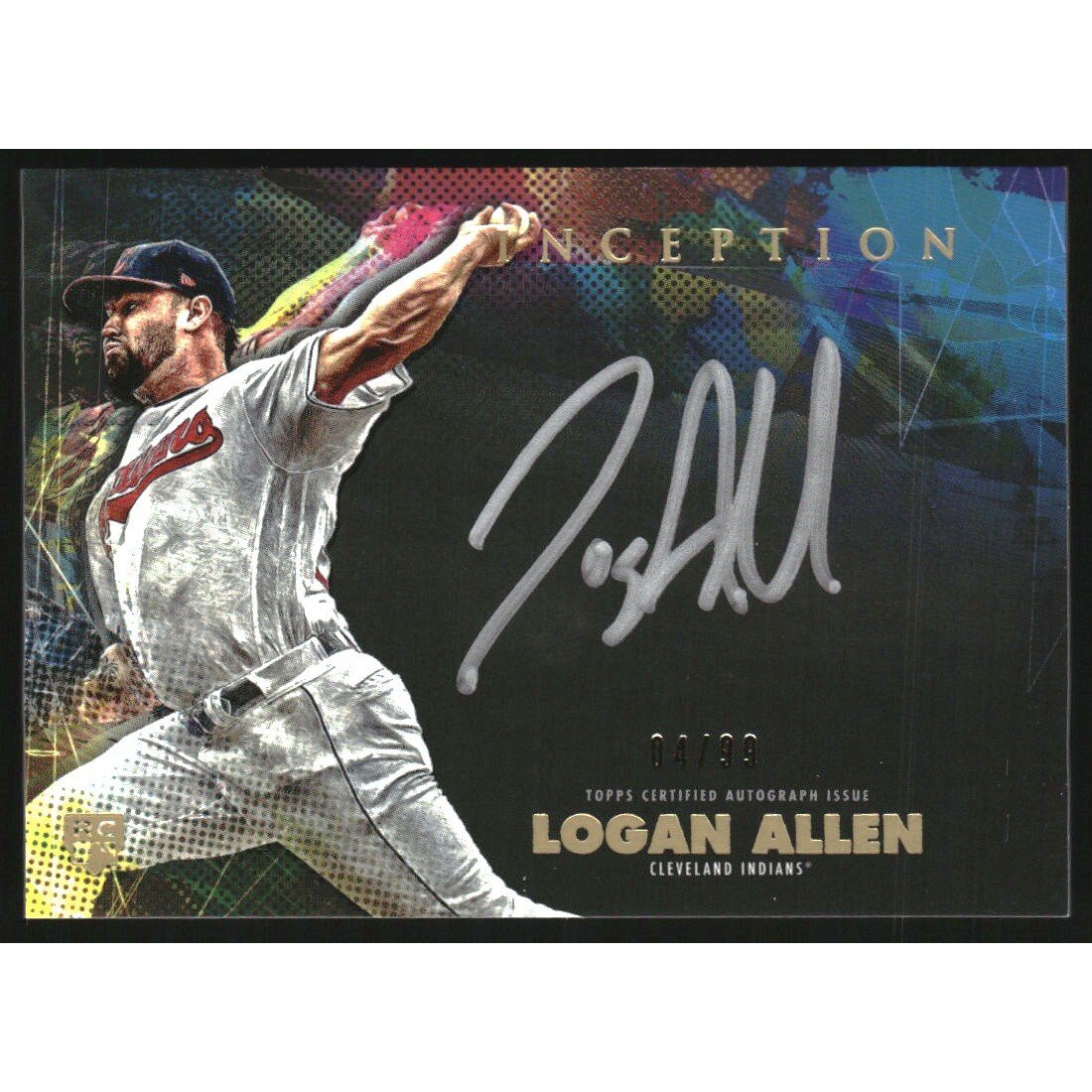 2020 Topps Inception Silver Signings #SSLA Logan Allen/99. rookie card picture