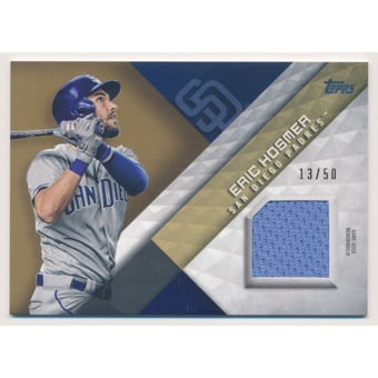 2018 Topps Major League Materials Gold #MLMEH Eric Hosmer S2