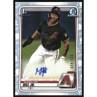 2020 Bowman Chrome Prospect Autographs Refractors #CPAGHJ Glenallen Hill Jr.