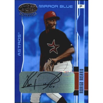 2003 Leaf Certified Materials Mirror Blue Autographs #77 Rodrigo Rosario/50
