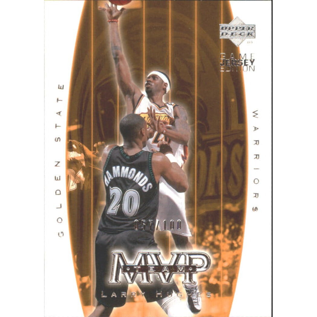 2000-01 Upper Deck Silver #399 Larry Hughes MVP. rookie card picture