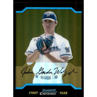 2004 Bowman Chrome Draft Gold Refractors #BDP110 Josh Wahpepah
