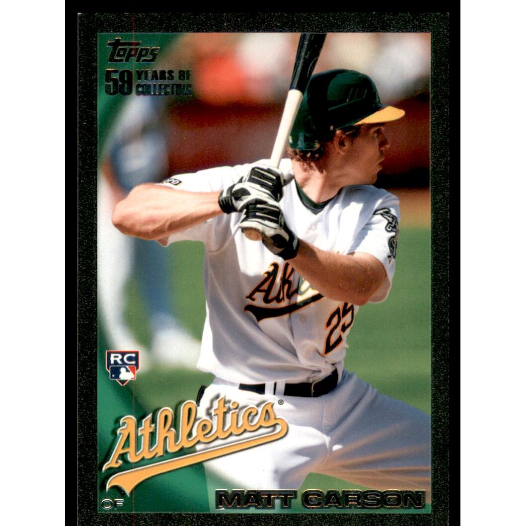 2010 Topps Black #261 Matt Carson. rookie card picture