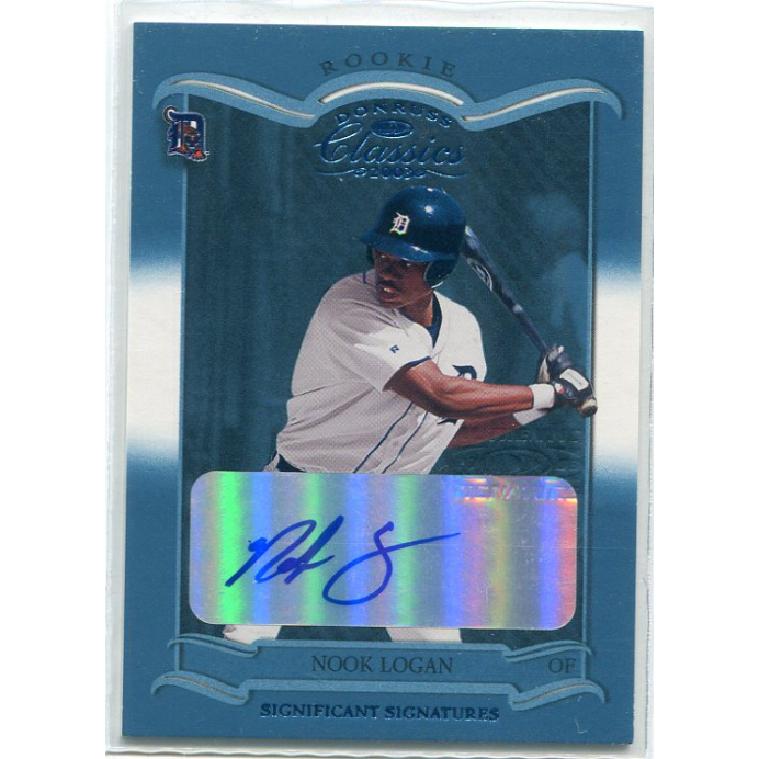 2003 Donruss Classics Significant Signatures #189 Nook Logan ROO/427. rookie card picture